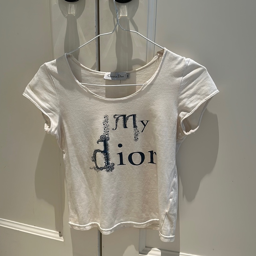 Christian Dior rhinestone vintage tee “My Dior”